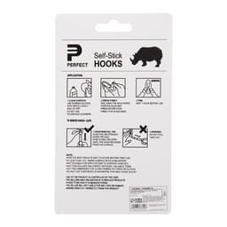 Крючки самоклеящиеся, круглые, с системой бесследного удаления, набор, хром, 2.5×5.5 см, 2 шт.