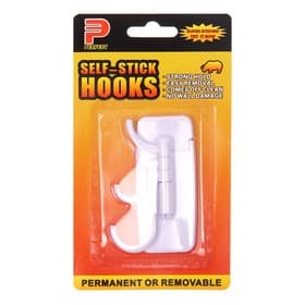 Крючок самоклеящийся, круглый, с системой бесследного удаления, 8.5×3.7 см, 1 шт.