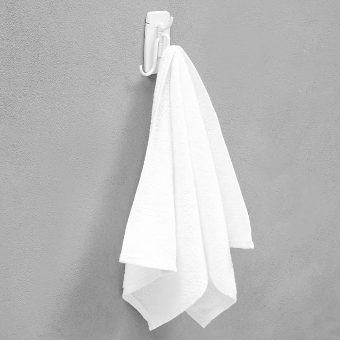 Крючок самоклеящийся, круглый, с системой бесследного удаления, 8.5×3.7 см, 1 шт.