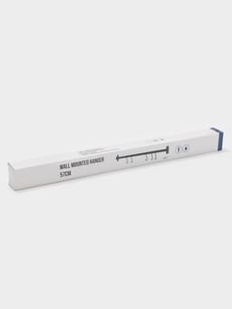 Рейлинговая система для кухни, 57 см, 5 крючков, чёрная