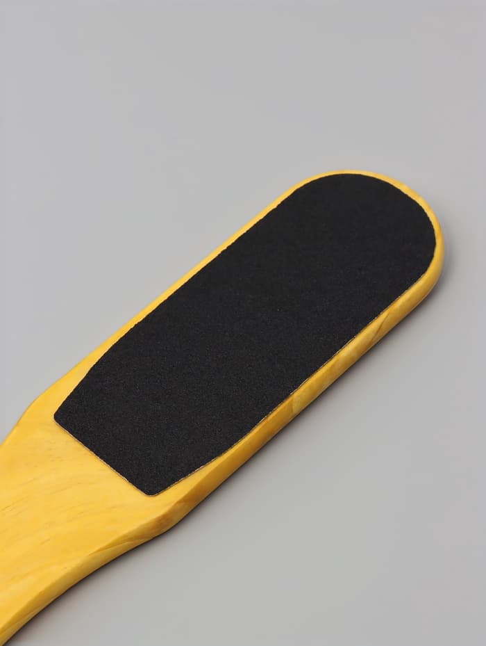 Пилка для пяток, наждачная, двусторонняя, 26 см, деревянная