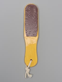 Пилка для пяток, наждачная, двусторонняя, 26 см, деревянная