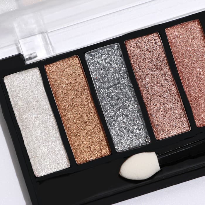 Палетка теней для век с шиммером, микс