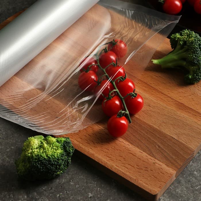 Набор пакетов для вакууматора Luazon, в рулоне 25×500 см, 190 мкм, рулон, прозрачные