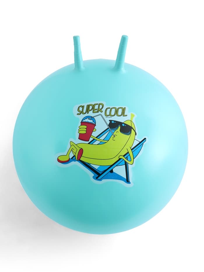 Мяч - прыгун с рожками Super Cool, d=65 см, бирюзовый