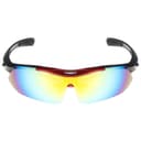 Очки велосипедные, со сменными линзами, в кейсе, красные