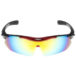 Очки велосипедные, со сменными линзами, в кейсе, красные