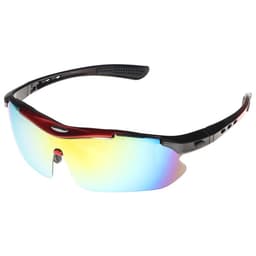 Очки велосипедные, со сменными линзами, в кейсе, красные