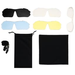 Очки велосипедные, со сменными линзами, в кейсе, красные