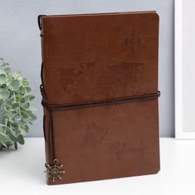 Фотоальбом на кольцах 20 листов «Морское путешествие», кожзам, 27.5×19.5 см