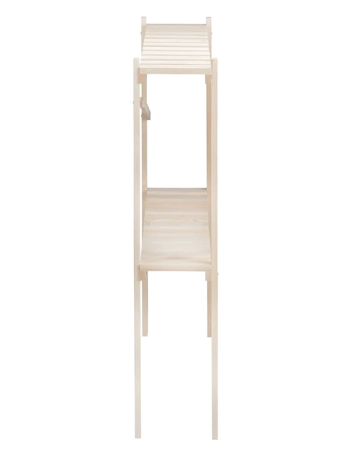 Стеллаж деревянный, 2 полки, 99.6×99.6×21 см, сосна, напольный, для рассады