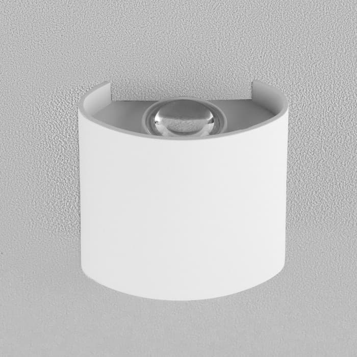 Светильник фасадный «Полусфера», FSD-007, 2 Вт, 3000К, 1 луч, IP65, 220 В, металл, белый