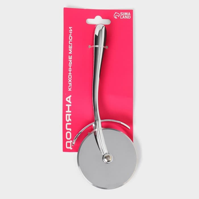 Нож для пиццы и теста Доляна Dali, 18.5 см, нержавеющая сталь, серебристый