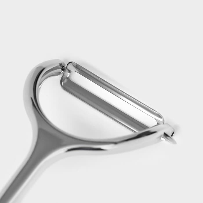 Овощечистка Доляна «Идея», нержавеющая сталь, чёрная