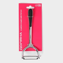 Овощечистка Доляна «Идея», нержавеющая сталь, чёрная