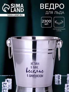 Ведро для льда «Веселье в шампанском», 2300 мл