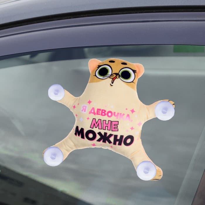 Автоигрушка Milo toys «Я девочка, мне можно», кот, на присосках
