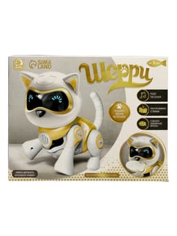 Робот кот «Шерри» IQ BOT, интерактивный: сенсорный, свет, звук, музыкальный, танцующий, на аккумуляторе, на русском языке, золотой