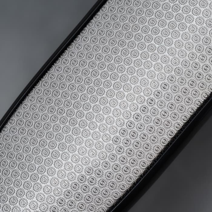 Пилка для пяток, трапеция, лазерная, двусторонняя, 24.5 см, чёрная