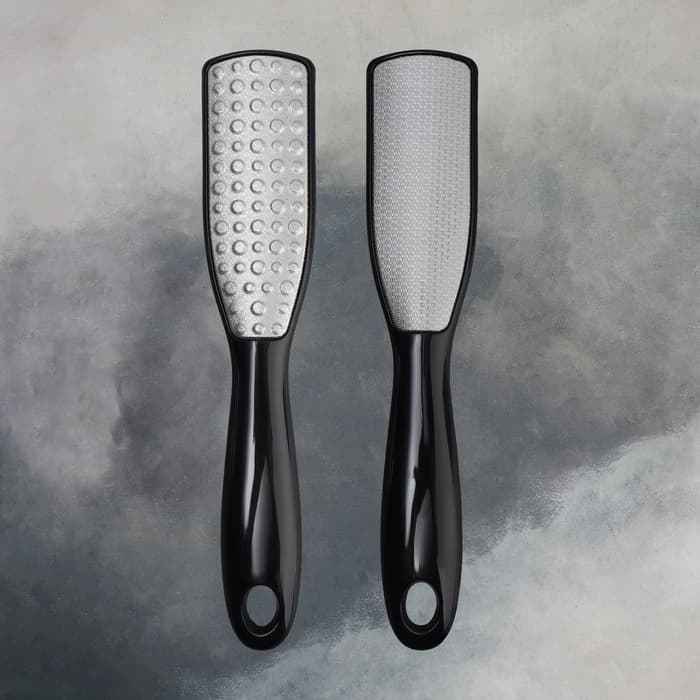 Пилка для пяток, трапеция, лазерная, двусторонняя, 24.5 см, чёрная