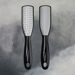 Пилка для пяток, трапеция, лазерная, двусторонняя, 24.5 см, чёрная