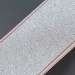 Пилка для пяток, овальная, лазерная, двусторонняя, 23 см, розовая