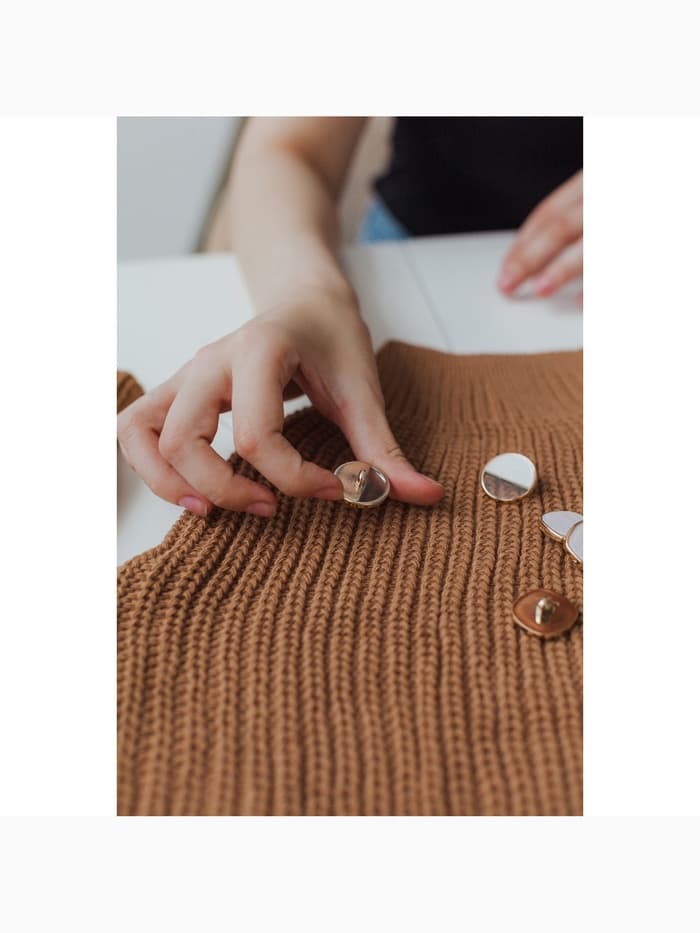 Пуговицы на ножке, пластиковые, d=25 мм, набор 5 шт., белые