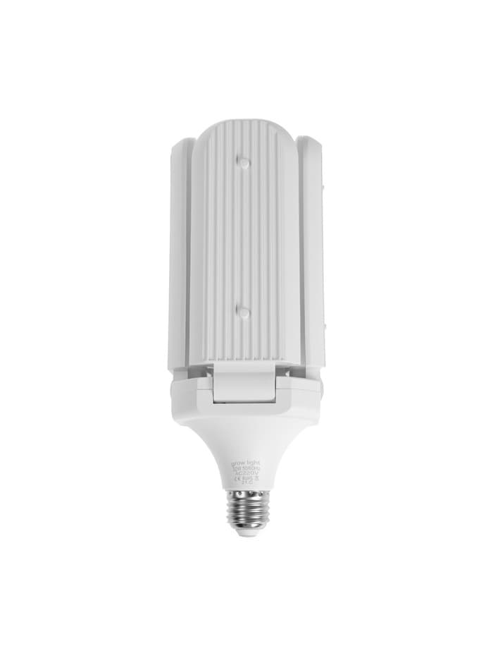Фитолампа для растений, светодиодная, E27, 32 Вт, IP20, 220 В, 180°, четырёхлепестковая, складная, мультиспектральная