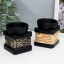 Аромалампа для эфирных масел «Наскальная живопись», керамика, 6.5×6.5×7.7 см, МИКС