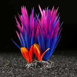 Растение для аквариума и террариума, 18×10×11.5 см, красно-фиолетовый