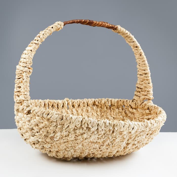 Корзина плетёная для хранения Neith, бамбуковая, бежевая, набор 3 шт.