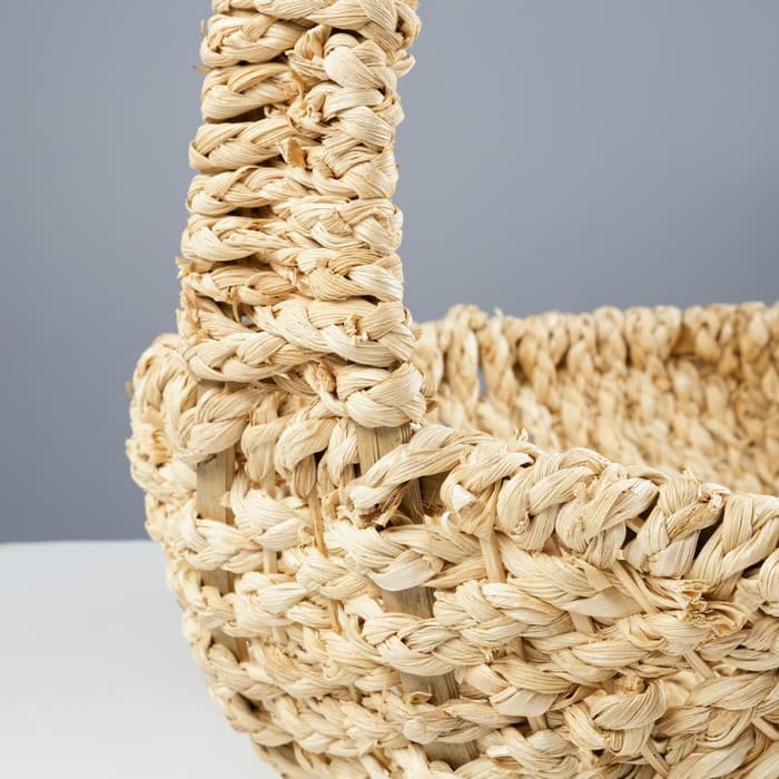 Корзина плетёная для хранения Neith, бамбуковая, бежевая, набор 3 шт.