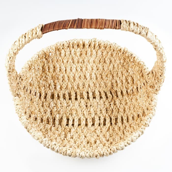 Корзина плетёная для хранения Neith, бамбуковая, бежевая, набор 3 шт.