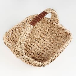 Корзина плетёная для хранения, бамбук, овальная, бежевая, набор 3 шт.