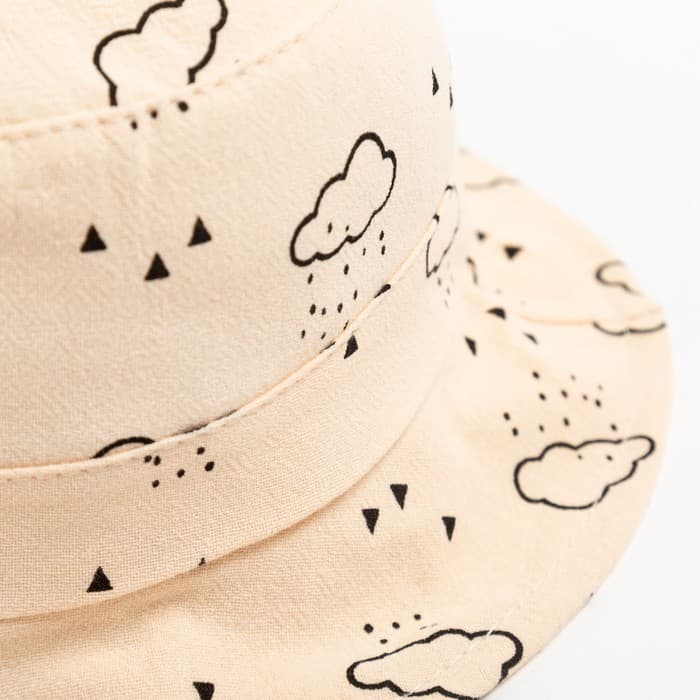 Панама детская MINAKU «Облака», размер 46, бежевая