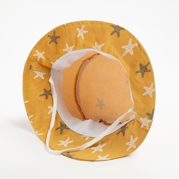 Панама детская MINAKU «Морская звезда», размер 46, жёлтая