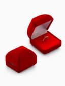 Футляр под серьги, кольцо «Традиции», бархатный, 4.5×5 см, красный