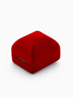 Футляр под серьги, кольцо «Традиции», бархатный, 4.5×5 см, красный