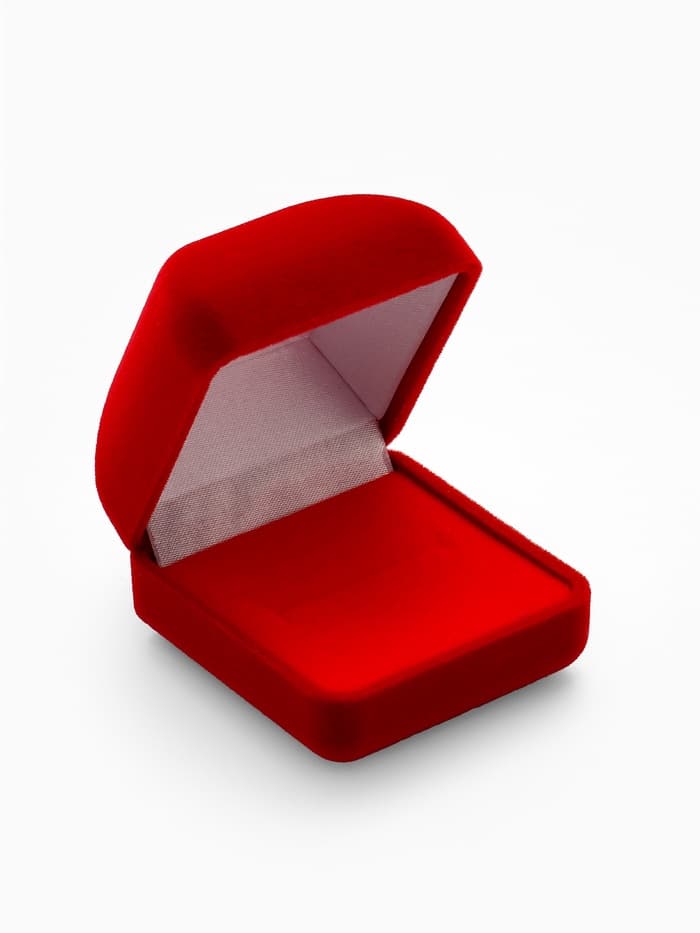 Футляр под серьги, кольцо «Традиции», бархатный, 4.5×5 см, красный