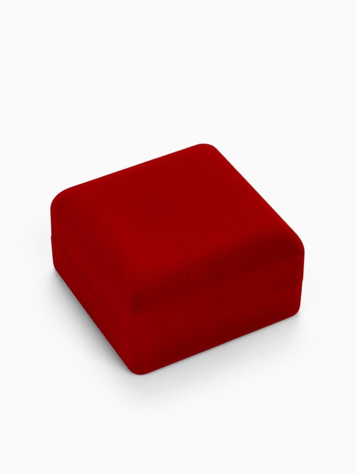 Футляр бархатный под браслет, часы «Классика», 9×9.5 см, красный