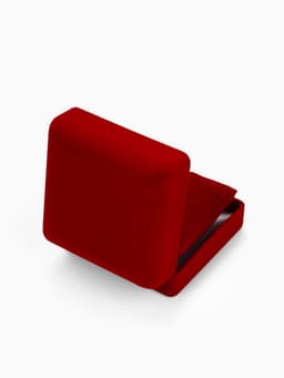 Футляр бархатный под браслет, часы «Классика», 9×9.5 см, красный