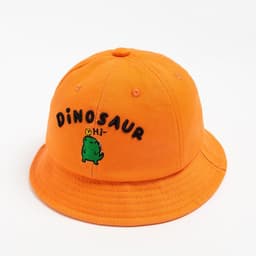 Панама для мальчика MINAKU: Dinosaur, размер 48, оранжевая