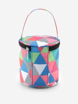Сумка-футляр «Треугольники», 1 люверс, d=14×14.5 см, разноцветная