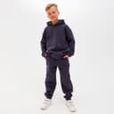 Костюм для мальчика с начёсом: худи, брюки, MINAKU: Basic Line KIDS, серый, рост 110 см