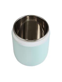 Ланч бокс TAKE IT EASY «В школу», 450 мл, 12.3×9.2 см, с приборами, сохраняет тепло 6 часов, нержавеющая сталь, голубой