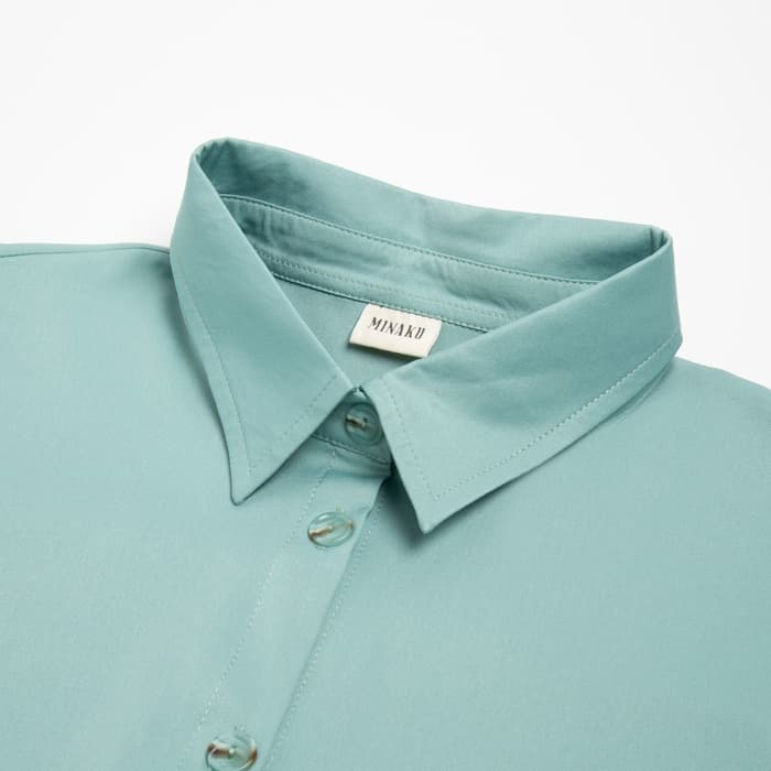 Платье миди женское MINAKU: Casual collection, зелёное, размер 46