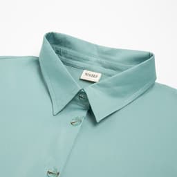 Платье женское миди MINAKU: Casual collection, зелёное, размер 48, с длинным рукавом