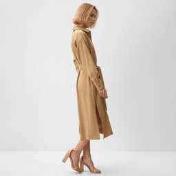 Платье миди женское MINAKU: Casual collection, бежевое, размер 50