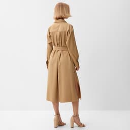 Платье миди женское MINAKU: Casual collection, бежевое, размер 52