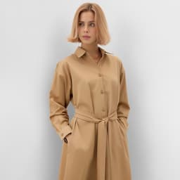 Платье миди женское MINAKU: Casual collection, бежевое, размер 52